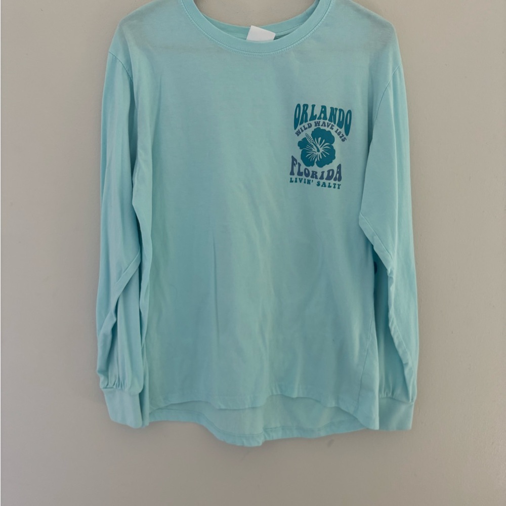 Orlando Graphic Long Sleeve Tee - Sky Blue